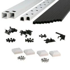 Color Guard Lincoln Aluminum White/Black Gate Kit - 42"