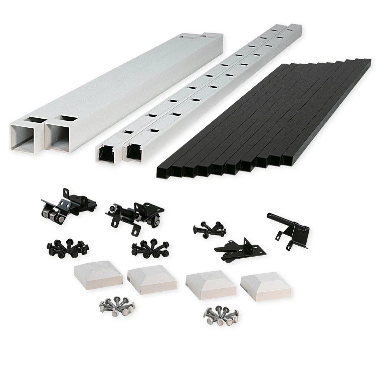 Color Guard Lincoln Aluminum White/Black Gate Kit - 36" 3 Color Guard Lincoln Aluminum White/Black Gate Kit - 36"