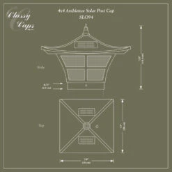Classy Caps Ambience Solar Post Cap 12 Classy Caps Ambience Solar Post Cap -ANTONY SHOP Sales CLSAS main 50