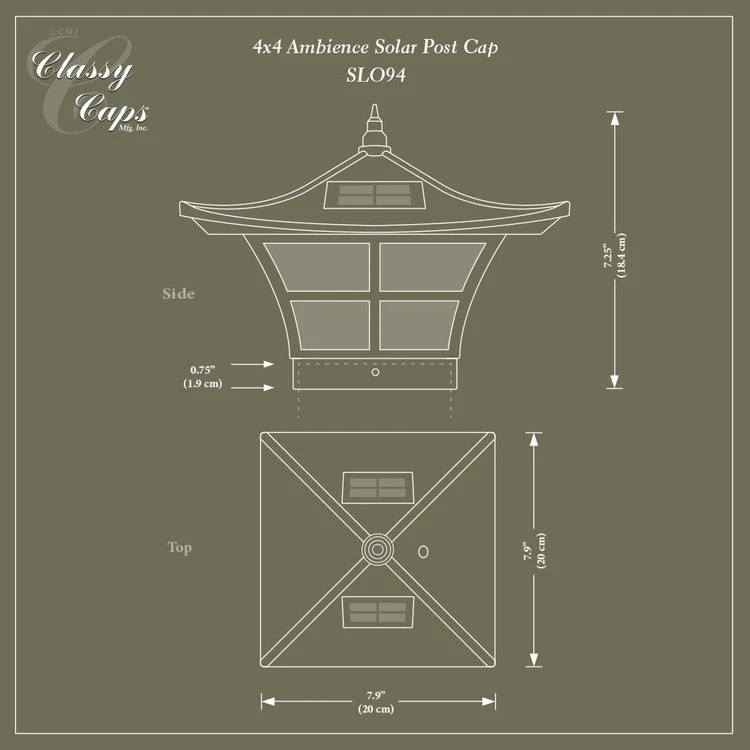 Classy Caps Ambience Solar Post Cap 7 Classy Caps Ambience Solar Post Cap - Image 5