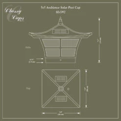 Classy Caps Ambience Solar Post Cap 13 Classy Caps Ambience Solar Post Cap -ANTONY SHOP Sales CLSAS main 60