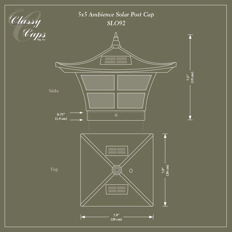 Classy Caps Ambience Solar Post Cap 8 Classy Caps Ambience Solar Post Cap - Image 6