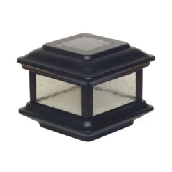 Classy Caps Colonial Solar Post Cap - Black - 4x4