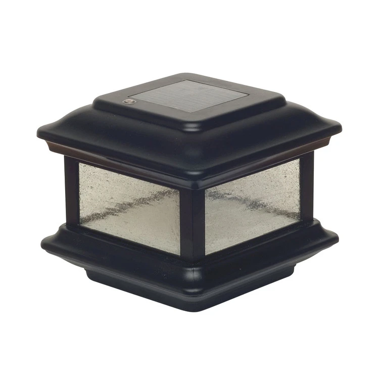 Classy Caps Colonial Solar Post Cap - Black - 4x4 3 Classy Caps Colonial Solar Post Cap - Black - 4x4