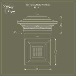 Classy Caps Imperial Solar Post Cap -ANTONY SHOP Sales CLSIMP main 90