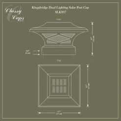 Classy Caps Kingsbridge Solar Post Cap 13 Classy Caps Kingsbridge Solar Post Cap -ANTONY SHOP Sales CLSKBS main 60