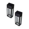 Classy Caps Lancaster Deck & Wall Light - Black - Pack Of 2