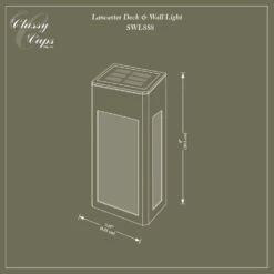 Classy Caps Lancaster Deck & Wall Light - Black - Pack Of 2 -ANTONY SHOP Sales CLSLDWS main 30
