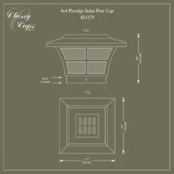Classy Caps Prestige Solar Post Cap 13 Classy Caps Prestige Solar Post Cap -ANTONY SHOP Sales CLSPVPS main 50
