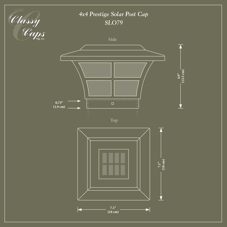 Classy Caps Prestige Solar Post Cap 7 Classy Caps Prestige Solar Post Cap - Image 5