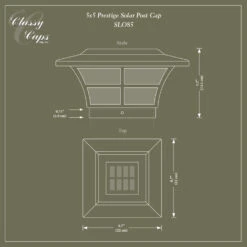 Classy Caps Prestige Solar Post Cap 14 Classy Caps Prestige Solar Post Cap -ANTONY SHOP Sales CLSPVPS main 60