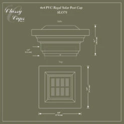 Classy Caps PVC Regal Solar Post Cap 11 Classy Caps PVC Regal Solar Post Cap -ANTONY SHOP Sales CLSPVRS main 50
