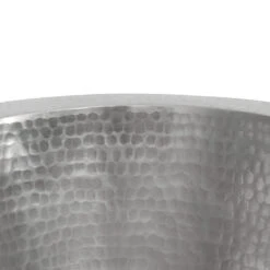 Premier Copper Products 12" Round Hammered Copper Bar Sink With 2" Drain - Nickel 7 Premier Copper Products 12" Round Hammered Copper Bar Sink With 2" Drain - Nickel -ANTONY SHOP Sales COPBR12EN2 main 30