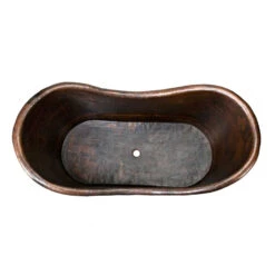 Premier Copper Products 67" Hammered Copper Double Slipper Bathtub -ANTONY SHOP Sales COPBTD67DB main 30