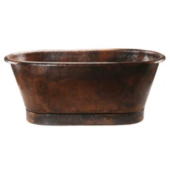 Premier Copper Products 72" Hammered Copper Modern Style Bathtub