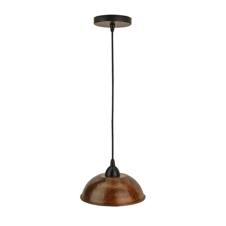 Premier Copper Products Hand Hammered Copper 8.5" Dome Pendant Light 3 Premier Copper Products Hand Hammered Copper 8.5" Dome Pendant Light