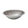 Premier Copper Products 19" Oval Under Counter Copper Bathroom Sink - Electroless Nickel -ANTONY SHOP Sales COPLO19FEN main 10