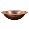 Premier Copper Products 19" Oval Under Counter Hammered Copper Bathroom Sink In Polished Copper 2 Premier Copper Products 19" Oval Under Counter Hammered Copper Bathroom Sink In Polished Copper -ANTONY SHOP Sales COPLO19FPC main 10