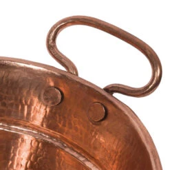 Premier Copper Products Oval Bucket Vessel Hammered Copper Sink With Handles In Polished Copper -ANTONY SHOP Sales COPVOB16PC SinkOnly 50
