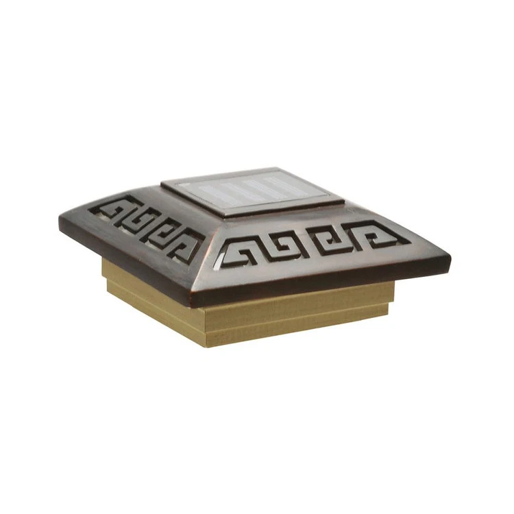 Deckorators Labyrinth Designer Solar Post Cap - 4x4 3 Deckorators Labyrinth Designer Solar Post Cap - 4x4
