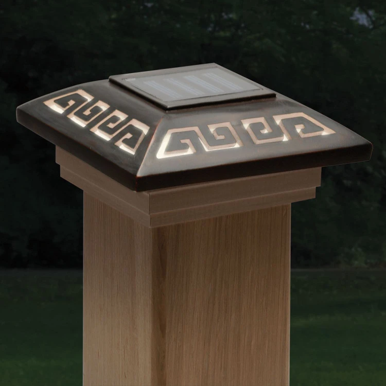 Deckorators Labyrinth Designer Solar Post Cap - 4x4 4 Deckorators Labyrinth Designer Solar Post Cap - 4x4 - Image 2
