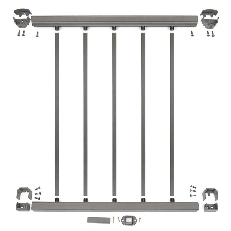 DekPro Prestige Aluminum Rail Kit With Square Balusters - 38" - Level 5 DekPro Prestige Aluminum Rail Kit With Square Balusters - 38" - Level - Image 3