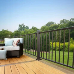 DekPro Prestige Aluminum Rail Kit With Square Balusters - 38" - Level