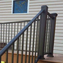 DekPro Prestige Aluminum Rail Kit With Square Balusters - 38" - Stair