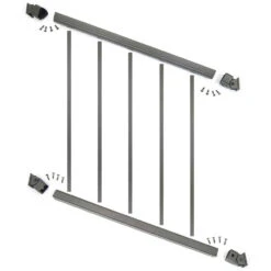 DekPro Prestige Aluminum Rail Kit With Square Balusters - 42" - Stair -ANTONY SHOP Sales DPRRAILKITSTR42 main 20