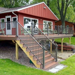 DekPro Prestige Aluminum Rail Kit With Square Balusters - 42" - Stair -ANTONY SHOP Sales DPRRAILKITSTR42 main 40