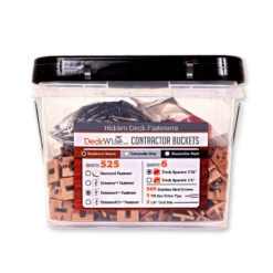 DeckWise Ipe Clip 2 Gallon Contractor Bucket - 525 Count