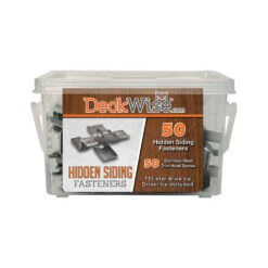 DeckWise Hidden Siding Fastener Kit - 50 Fasteners