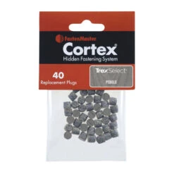 FastenMaster Cortex Replacement Plugs For Trex Decking - 40 Count -ANTONY SHOP Sales FMRCTXTXPG TrexSelectPebbleGrey 30