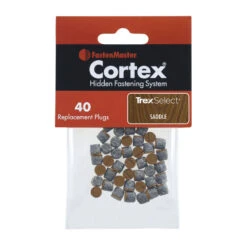 FastenMaster Cortex Replacement Plugs For Trex Decking - 40 Count -ANTONY SHOP Sales FMRCTXTXPG TrexSelectSaddle 40