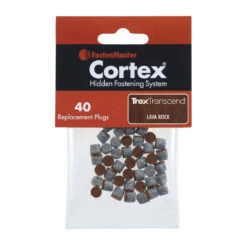 FastenMaster Cortex Replacement Plugs For Trex Decking - 40 Count -ANTONY SHOP Sales FMRCTXTXPG TrexTranscendLavaRock 110