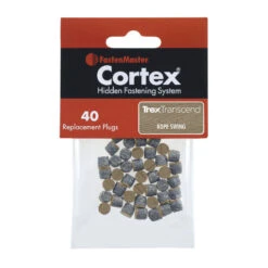 FastenMaster Cortex Replacement Plugs For Trex Decking - 40 Count -ANTONY SHOP Sales FMRCTXTXPG TrexTranscendRopeSwing 120