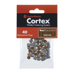 FastenMaster Cortex Replacement Plugs For Trex Decking - 40 Count -ANTONY SHOP Sales FMRCTXTXPG TrexTranscendSpicedRum 130