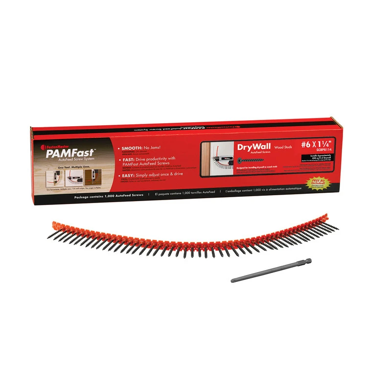 PAMFast AutoFeed Screws For Drywall To Wood Studs - 1000 Count 3 PAMFast AutoFeed Screws For Drywall To Wood Studs - 1000 Count