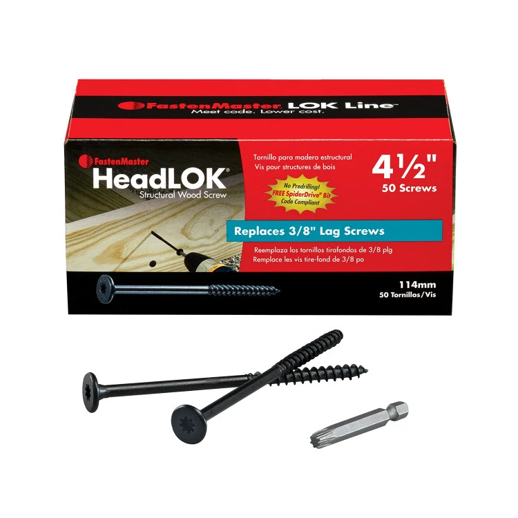FastenMaster HeadLOK Heavy Duty Wood Screw - 50 Count 3 FastenMaster HeadLOK Heavy Duty Wood Screw - 50 Count