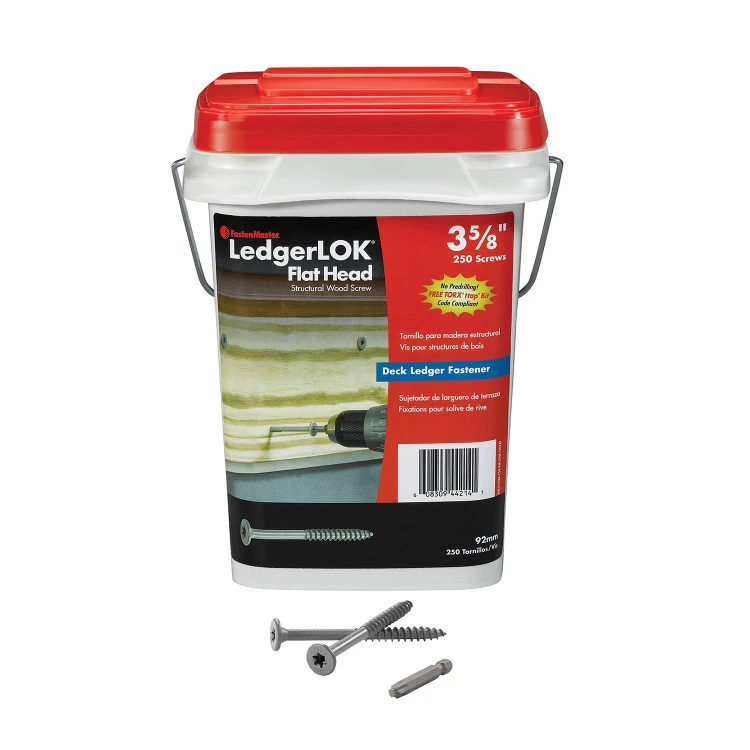 FastenMaster LedgerLOK Flat Head Ledger Board Fastener - 250 Count 3 FastenMaster LedgerLOK Flat Head Ledger Board Fastener - 250 Count