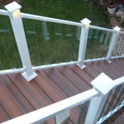 Fortress Pure View Clear Glass Stair Balusters- 3.75" X 26" - Pack Of 5