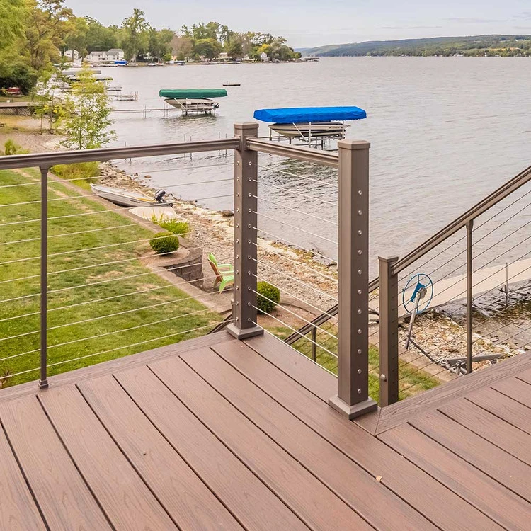 Key-Link Level Post For Horizontal Cable Railing - 3.25" X 38" 8 Key-Link Level Post For Horizontal Cable Railing - 3.25" X 38" - Image 6