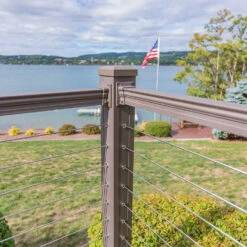 Key-Link Level Post For Horizontal Cable Railing - 3.25" X 38" 21 Key-Link Level Post For Horizontal Cable Railing - 3.25" X 38" -ANTONY SHOP Sales KEYCPL Corner 32