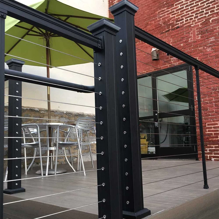 Key-Link Level Post For Horizontal Cable Railing - 3.25" X 38" 12 Key-Link Level Post For Horizontal Cable Railing - 3.25" X 38" - Image 10