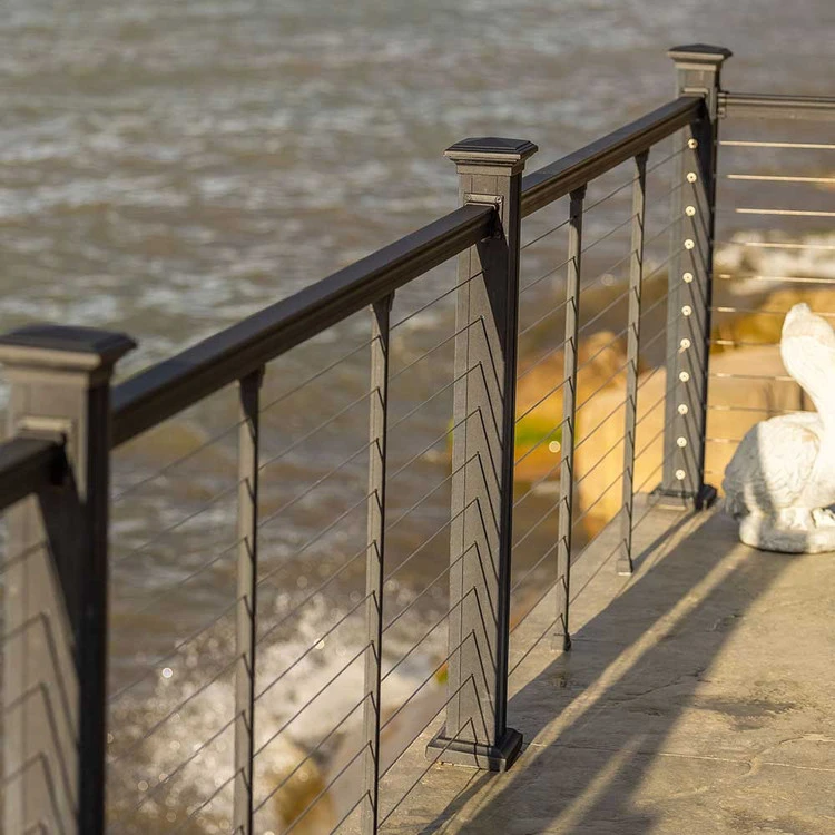 Key-Link Level Post For Horizontal Cable Railing - 3.25" X 38" 6 Key-Link Level Post For Horizontal Cable Railing - 3.25" X 38" - Image 4