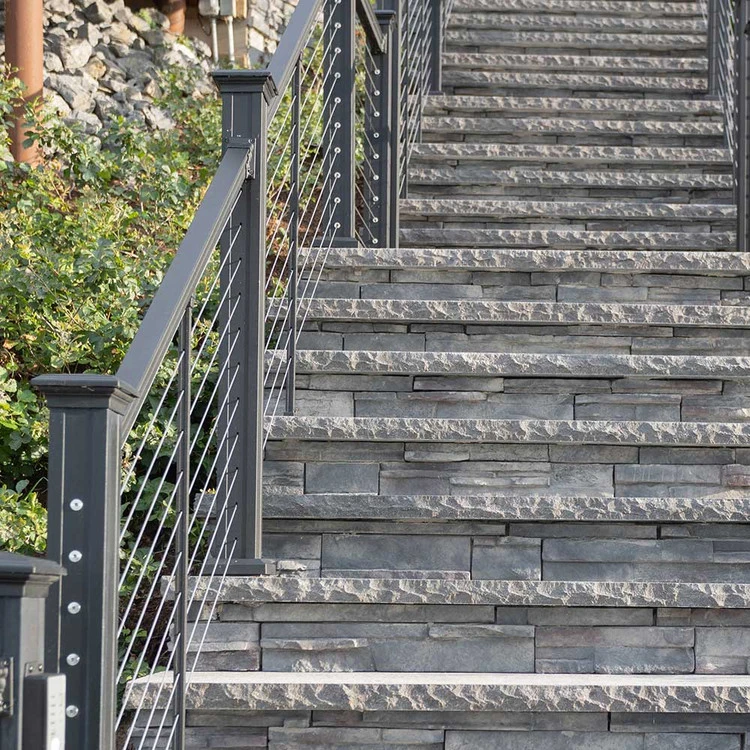 Key-Link Stair Post For Horizontal Cable Railing - 3.25" X 40" 5 Key-Link Stair Post For Horizontal Cable Railing - 3.25" X 40" - Image 3