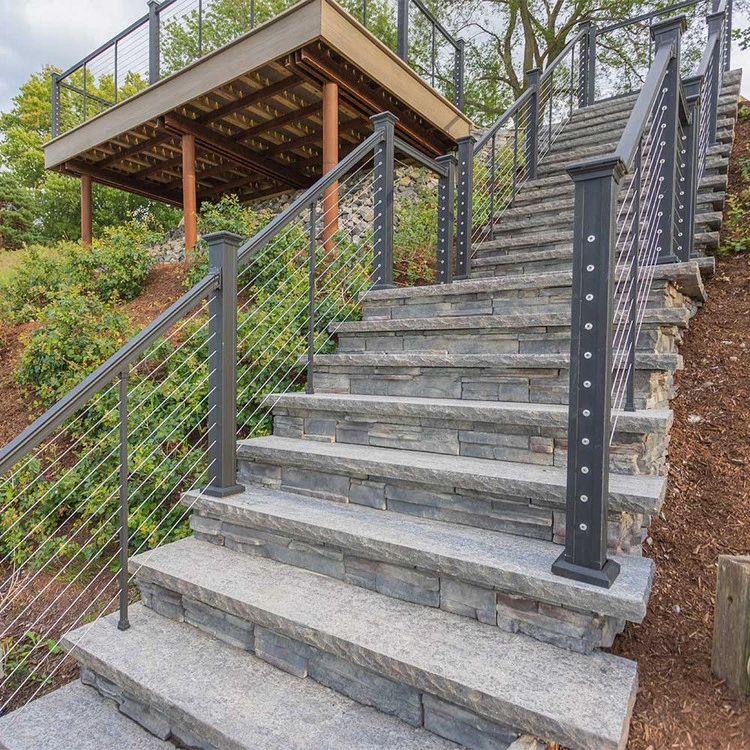 Key-Link Stair Post For Horizontal Cable Railing - 3.25" X 40" 9 Key-Link Stair Post For Horizontal Cable Railing - 3.25" X 40" - Image 7