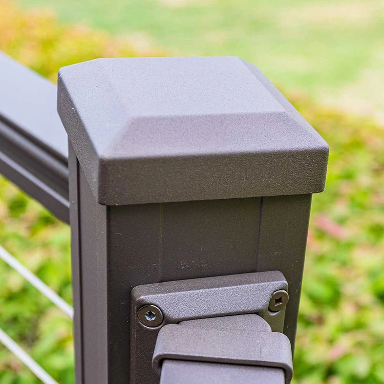 Key-Link Flat Aluminum Post Cap - 3.25" 4 Key-Link Flat Aluminum Post Cap - 3.25" - Image 2