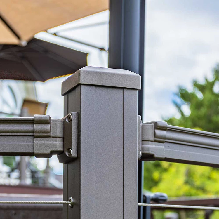 Key-Link Flat Aluminum Post Cap - 3.25" 6 Key-Link Flat Aluminum Post Cap - 3.25" - Image 4