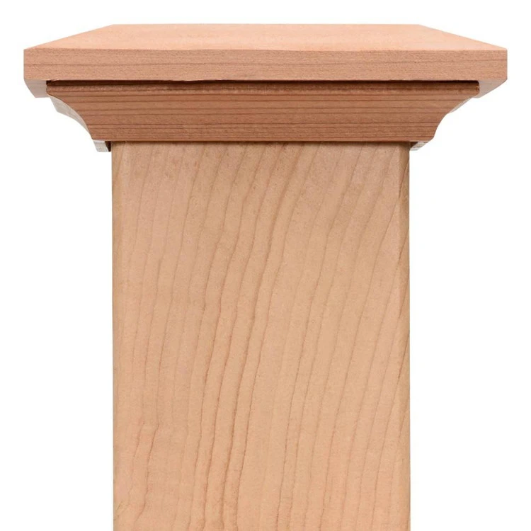Nantucket Post Cap Back Street Redwood Post Cap 3 Nantucket Post Cap Back Street Redwood Post Cap